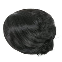 Prirodna dnevna sintetička kosa žene kovrčava frizura kratka crna toplotna vlakna valovita kosa za svakodnevno