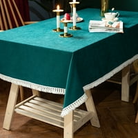Goory pravougaonik pamučna posteljina stolnjak stol za stol pravougaone trpezarijske stolove kuhinja na otvorenom tassel stolni poklopac