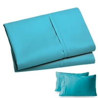 Poklopac na jastuku, jastuk od punog boja 2er set, jastučni poklopac jastučnice - morsko plavo