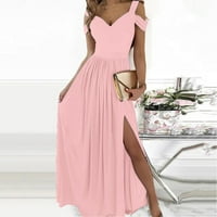 Baccoke haljine za žene duge rame Elegantna večernja haljina cvjetna modna elegantna haljina zabava