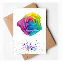 Rainbow cvijet LGBT Dobrodošli nazad čestitke Koverte prazne