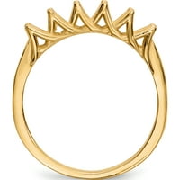 14K žuto zlato Porodični nakit prsten za nakit - JBSP