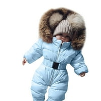 Durtebeua Vanjske vjetroottne gril dude debele jakna za bebe dječake Djevojke dječake Djevojke Zimski kaputi 18-mjeseci