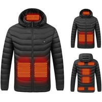 Gatrrgyp dugi rukavi za muškarce plus veličine na klirensu, vanjska topla odjeća zagrijana za jahanje skijanje ribolovom punjenju električnim kaputom