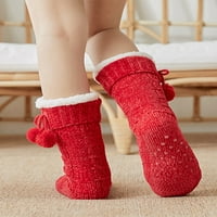 Peyakidsaa žene vunene čarape meke tople čarape debele pletene ugodne zimske čarape za žene poklone
