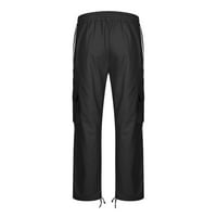 CLLIOS MENS Cargo hlače velike i visoke casual pantalone na otvorenom planinarske pantalone Lounge Jogger