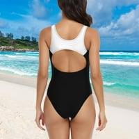 Crni bikini Top Kids Boxing Storys Ženski kupaći kostimi kupaći kupaći kostimi Skalopirani okrugli vrat
