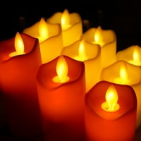 Yoone lampe za svijeće Vodootporna plastična lampica za sve svijeće za višekratnu upotrebu za vjenčanja