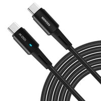 Urban USB C do USB C kabel 1,65ft 100W, USB 2. TIP C TRACK GORNJA Brzi naboj za Vivo V 5G, iPad Pro,