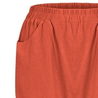 Ženske hlače Modna čvrsta boja Fla elastična duga plaža pantalone za slobodno vrijeme