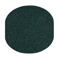 Ambiannt Color World World Način čvrstog uzici u obliku prostora Šumski zeleni - 2 '8' ovalni