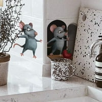 Follure Home Decor zidne naljepnice miše zidna naljepnica Soba za uređenje Uklonivo Umjeljiva dnevni