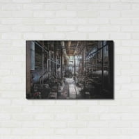Luxe Metal Art 'Darkk industry' by Roman Robroek metalna zida Art, 36 x24