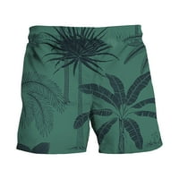 Hanas muške hlače Muške tiskane kratke hlače Nova tropska havajska plaža modne prozračne ležerne hlače vojska zelena xxxxl