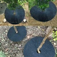 Hesoicy Tree Mat okrugli oblik otporan na habanje bez tkane tkanine Vrt Tree zaštitnika za vrtić