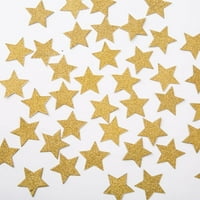 Zlatne zvijezde CUTOUTS Dvostruki tiskani ukrasi blistave zvijezde Confetti COUTOUTS kartonske zvijezde