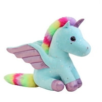 Rainbow jednorog Punjeni životinjski plišani igrački poklon za djevojčice, djeca, mali rođendan i božić