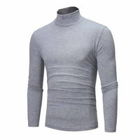 Muška jesenska zima kornjača dugih rukava tanka pulover džemper bluza siva l